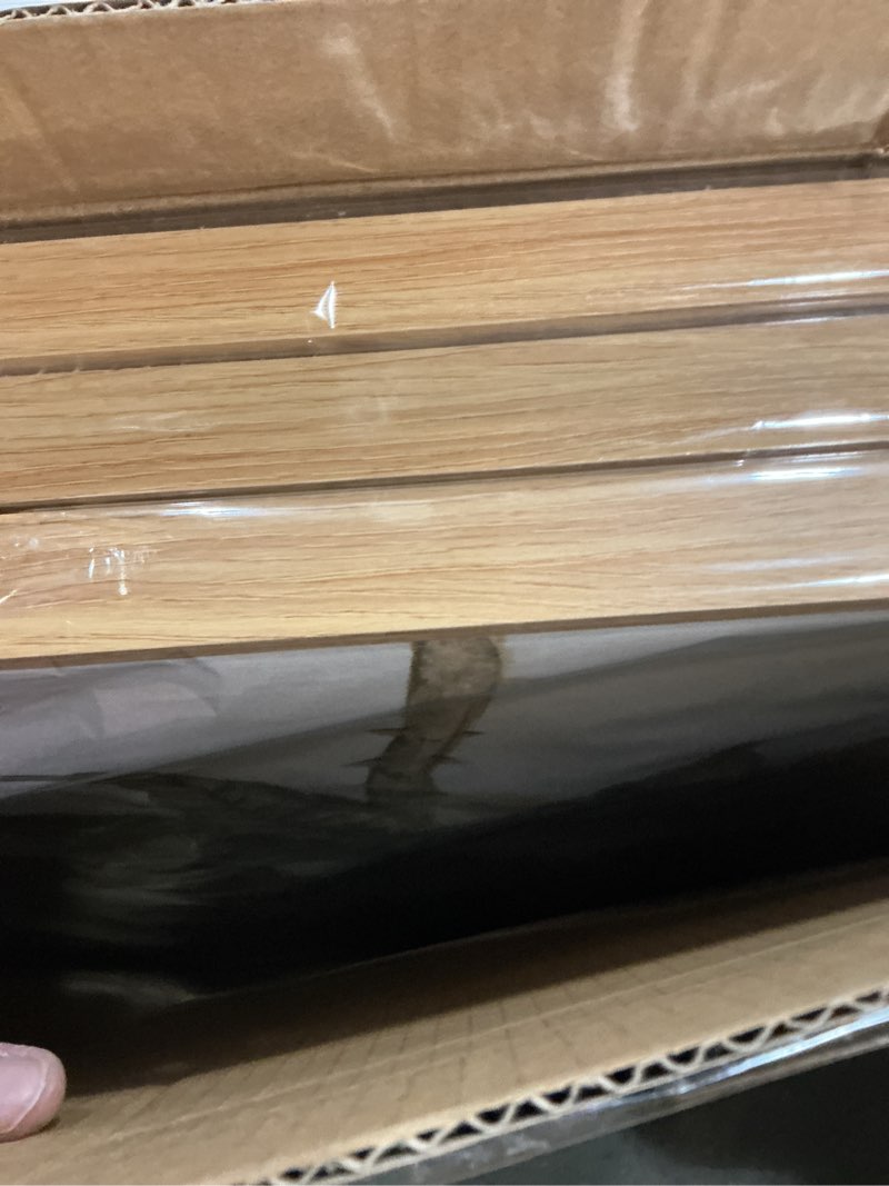 Condition photo showing New/Like New for Large Framed Canvas Wall Art - Natural Float Framed Rustic Indigo Flowers Pictures Decor Light Brown Leaves Artwork Paintings for Bedroom Living Room Kitchen Home Office Decoration 72" X 36" Set of 3 24" X 36" X 3pieces Framed Blue