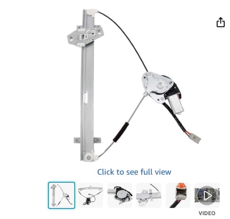 findauto 748-129 power window regulator with motor replacement for honda pilot for 2003-2008, front 