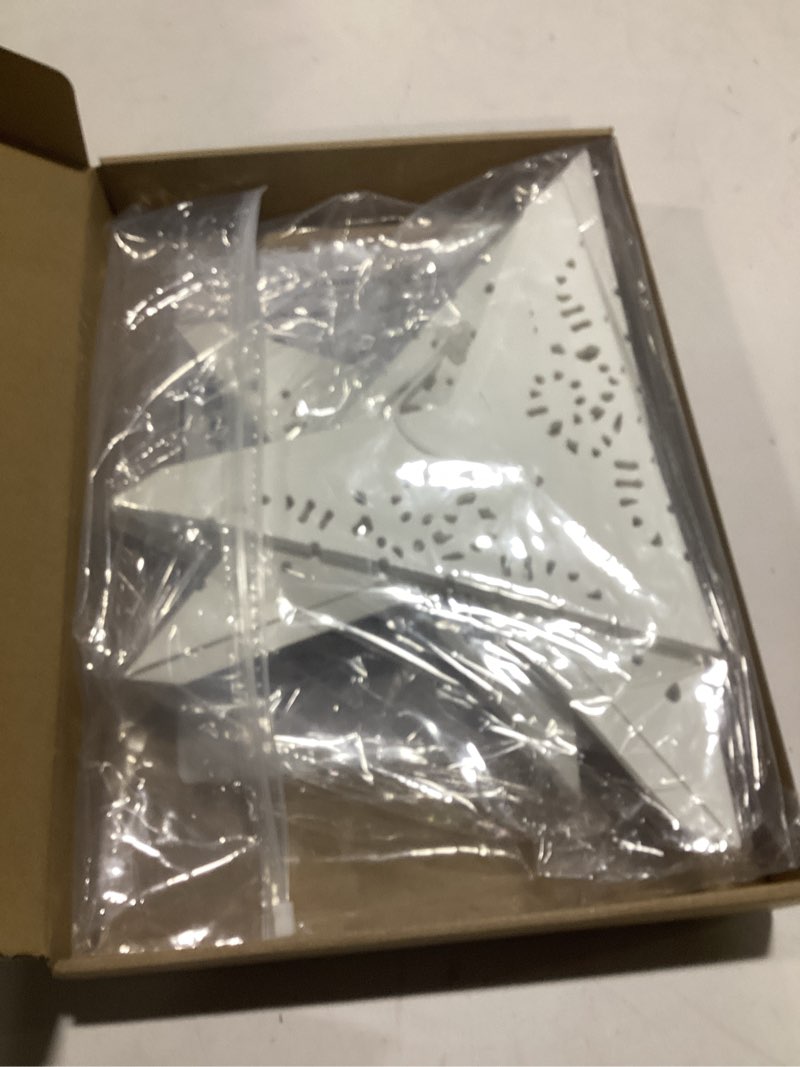 Baquler 5 Pcs Christmas Paper Star Lanterns 29.5 In 27.5 In 23.6 In 18.9 In Large Star Paper Lantern