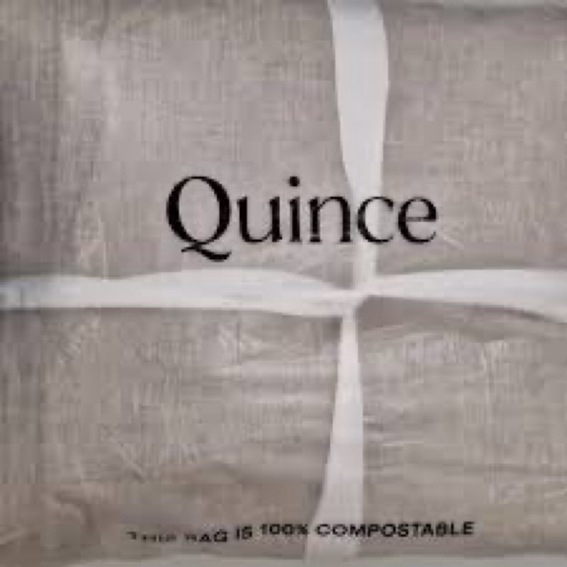  quince european linen curtain set in white