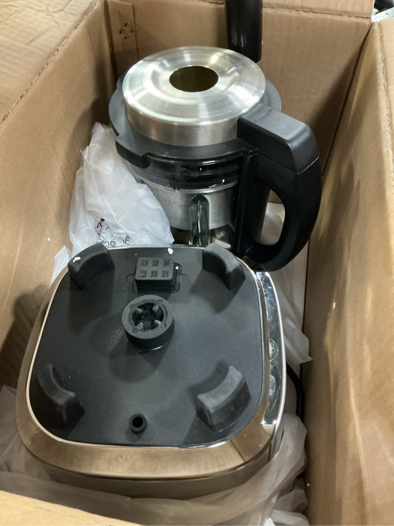 Condition photo showing As Is for glass blenders for kitchen – stainless steel professional blender for smoothies 1500w motor, food processor combo 9 adjustable speeds, 14 preset programs, bpa-free glass jar blender, nut milk, soups