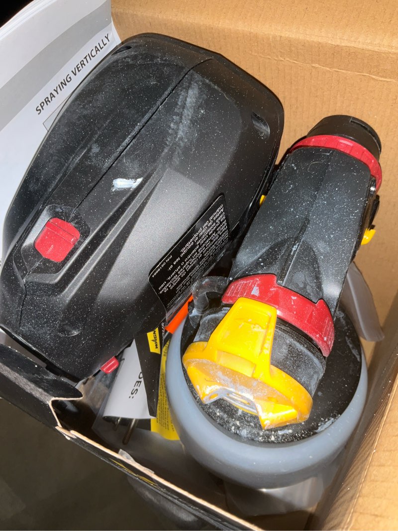 Condition photo showing As Is for wagner flexio 2500 electric handheld hvlp paint sprayer