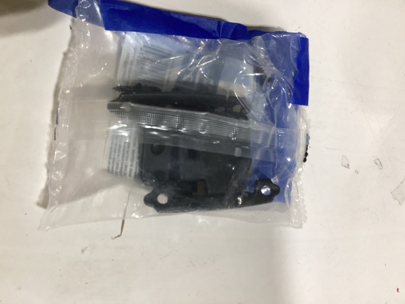 Condition photo showing As Is for RELIABILT 200-Degree Adjustable Overlay Overlay Surface Self-Closing Matte black Cabinet Hinge, 1