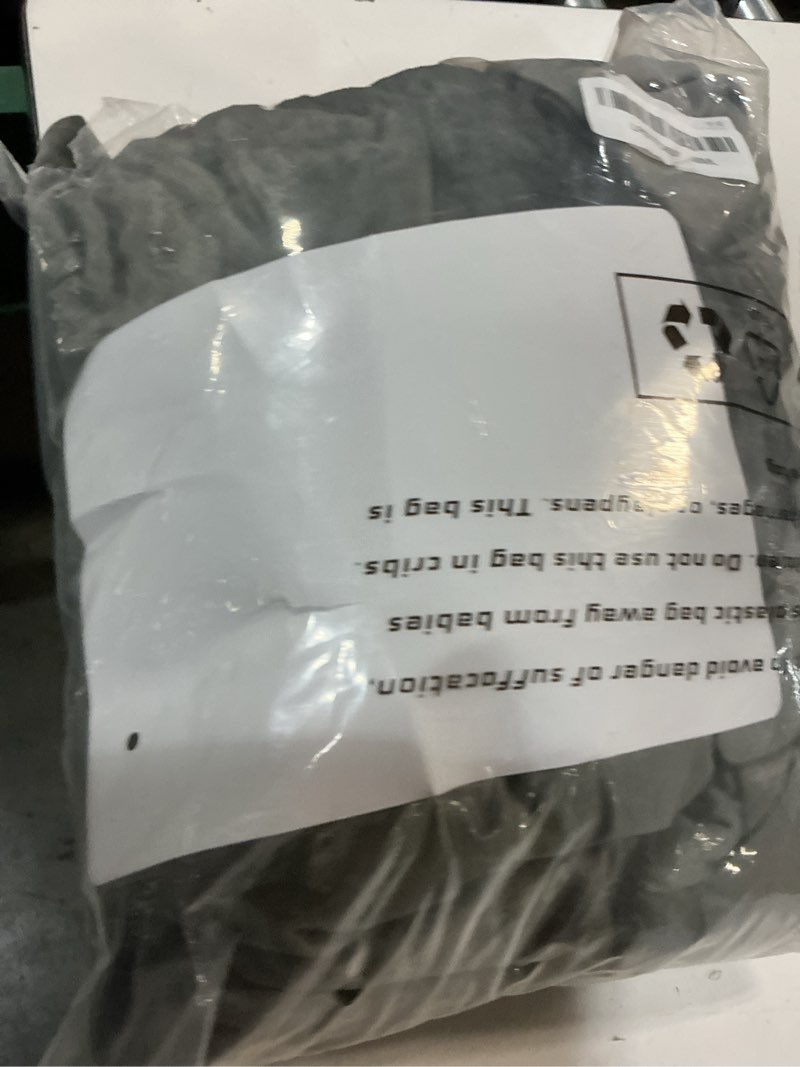 Condition photo showing New/Like New for bgment grey velvet curtains 102 inches long for living room, thermal insulated room darkening curtains drapes window treatment with back tab and rod pocket, set of 2 panels, 52 x 102 inch 52"w x 102"l (pack of 2) grey