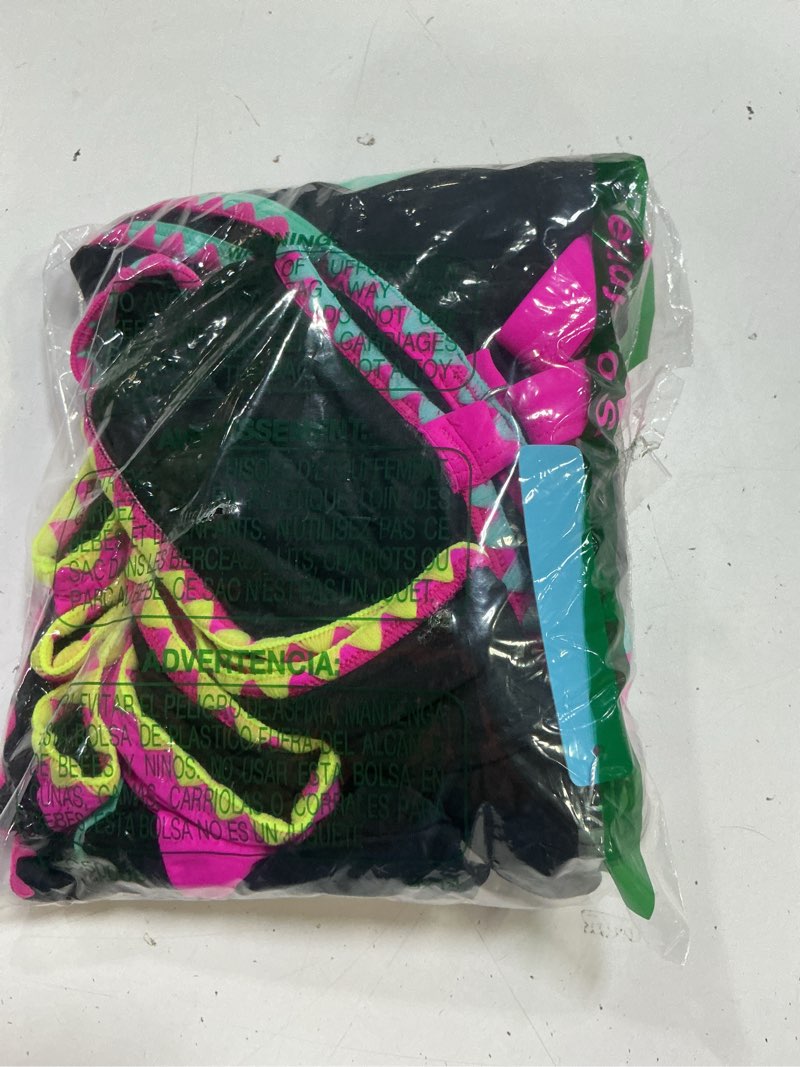 Condition photo showing Good Condition for popvil high waisted bikini sets for women tummy control swimsuits 3 piece bathing suits neon swimwear with skirt 2026 x-large black