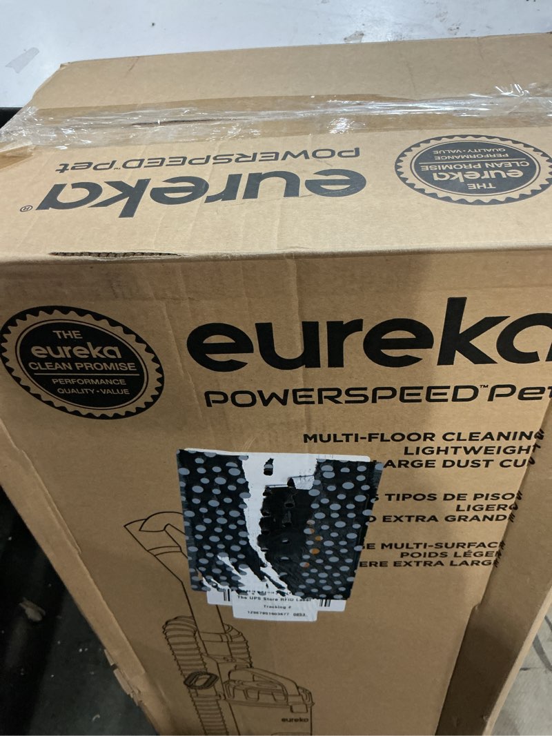 Condition photo showing Good Condition for EUREKA NEU181D PowerSpeed Lightweight Powerful Upright Vacuum Cleaner for Carpet and Hard Floor  Pet Turbo  Black Yellow - New