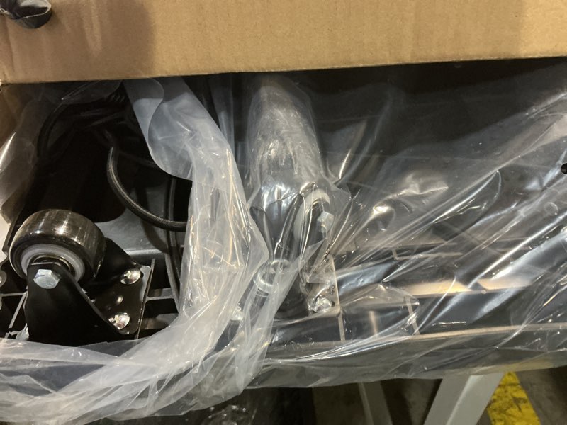 Condition photo showing Good Condition for folding hand truck 500lbs, portable heavy duty dolly cart, 6 wheels collapsible luggage cart with 2 elastic ropes - compact trolley cart for easy moving - ideal hand cart for travel and more black 17