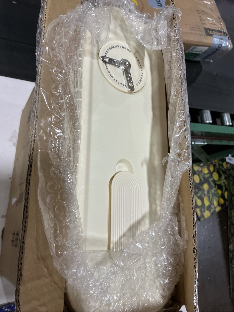 Condition photo showing New/Like New for rice bucket, 22 lb. multigrain can, visually sealed moisture-proof rice storage container with measuring cup, large bore food grade grain dispenser, bpa free rice dispenser milky white - 22 lb