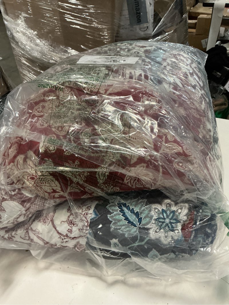 Condition photo showing Good Condition for secgo california king quilt size - 100% cotton oversized california comforter set bedding sets (120 * 110 inch) with 2 pillow shams, patchwork reversible lightweight bedspread california king(120"x110") interstellar