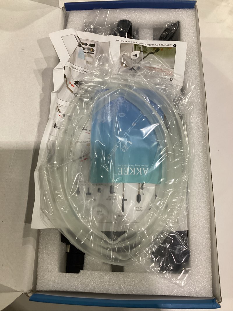 Condition photo showing Good Condition for not tested**** akkee aquarium vacuum gravel cleaner, 18w electric fish tank cleaner vacuum, 6 in 1 multifunctional aquarium cleaner for automatic water change, wash sand, water circulation and timed off black