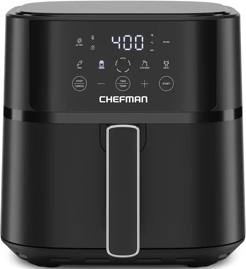 CHEFMAN Air Fryer, Heavy Duty Heat-resistant Waterproof Dust Protective Case Compatible with Chefman Air Fryer – 6 QT Compact Airfryer RJ38-6T (Black)