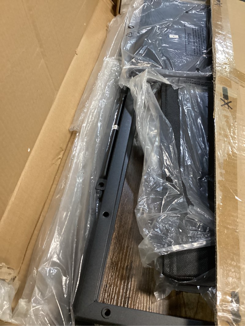 Condition photo showing Good Condition for Lufeiya Small Computer Desk with 2 Drawers for Bedroom, 31 Inch Home Office Desk with Storage Fabric Drawer and Bag, Study Writing Table for Small Spaces, Rustic Brown Rustic Brown 31.5"