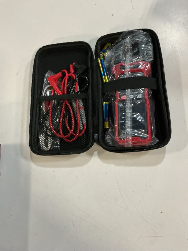 Condition photo showing Good Condition for kaiweets smart digital clamp meter with d-shaped jaws, clamp multimeter with inrush current function, auto-ranging amp meter built-in hd color screen, measures ac/dc current voltage temperature ncv kc602