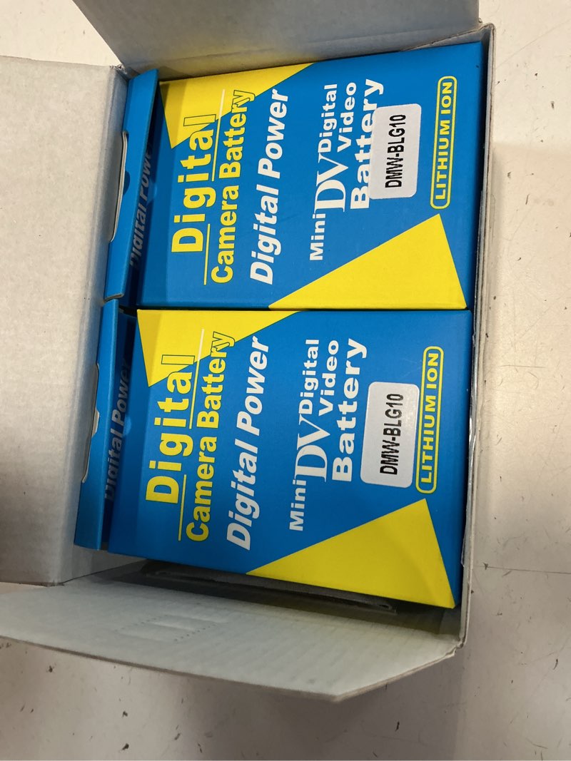 Condition photo showing New/Like New for Hisewen DMW-BLG10 DMW-BLG10PP DMW-BLE9 Battery 2 Pcs, Dual Charger for Panasonic Lumix DMC-GX85 DMC-GX80 DMC-ZS60 DMC-ZS100 DMC-GF3 DMC-GF5 DMC-GF6 DMC-GX7K DMC-LX100K DC-GX9 DC-ZS80 DC-G100 DC-ZS200