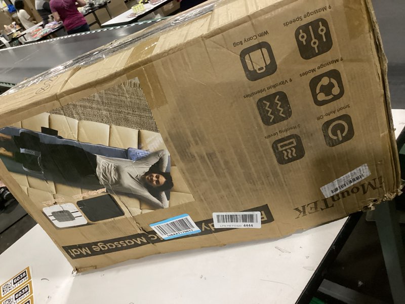 Condition photo showing Good Condition for Full Body Massage Mat with Heat, Detachable Shiatsu Neck Massager & Foot Massager, Vibration Massage