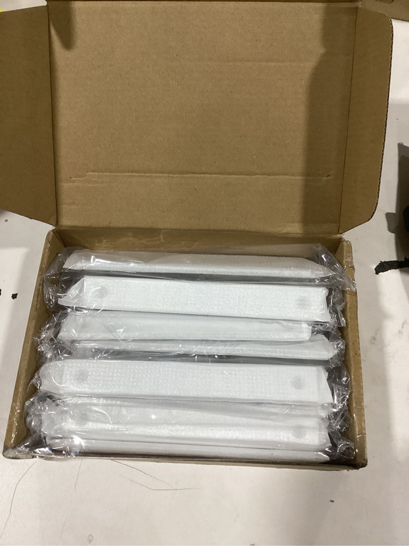 Condition photo showing New/Like New for Rergy 10 Pack 5 INCH Cabinet Pulls Brushed Nickel Finger Pulls, Brushed Nickel Edge Pulls for Cabinet Kitchen Cabinet Edge Pulls, 128mm Cabinet Finger Pulls Hole Center: 5in(128mm) Brushed Nickel 10