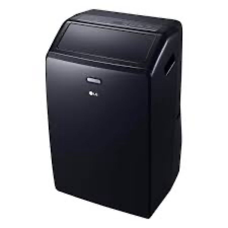 lg 10,000 (doe) btu 115-volt portable air conditioner unit cools 450 sq. ft. with dehumidifier and wi-fi in black