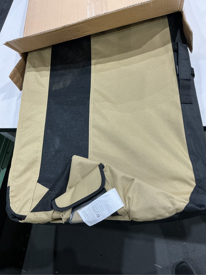 Condition photo showing Good Condition for amazon basics portable folding soft dog crate, double door, collapsible travel kennel, easy to assemble, medium, 29.92" x 21.3" x 21.3", tan tan m 30" x 21" x 21"