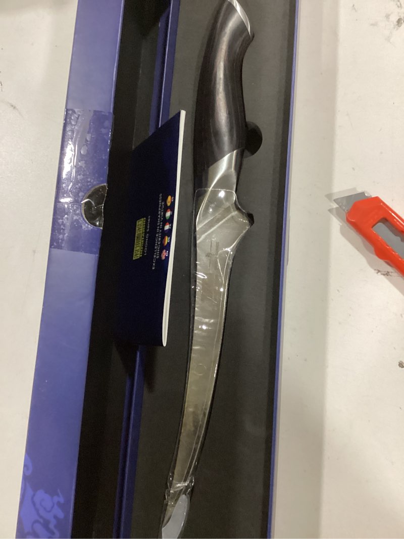 HOSHANHO Fillet Knife 7 Inch, Super Sharp Boning Knife in High Carbon Stainless Steel, Professional 