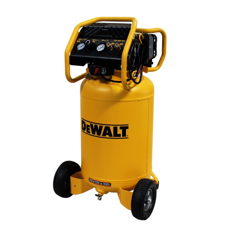 dewalt xtreme quiet 2 stage 20-gallon portable electric 200 psi vertical air compressor 1.6 hp