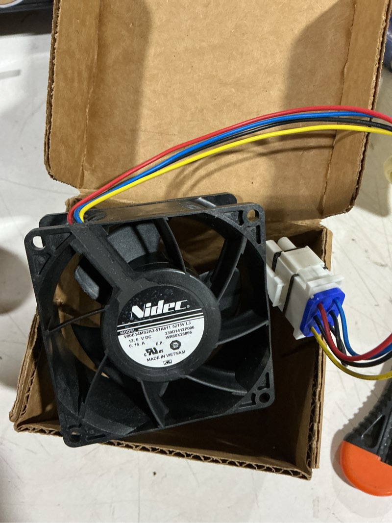 Condition photo showing Good Condition for ge appliances refrigerator evaporator fan motor wr60x26866, wr60x26033