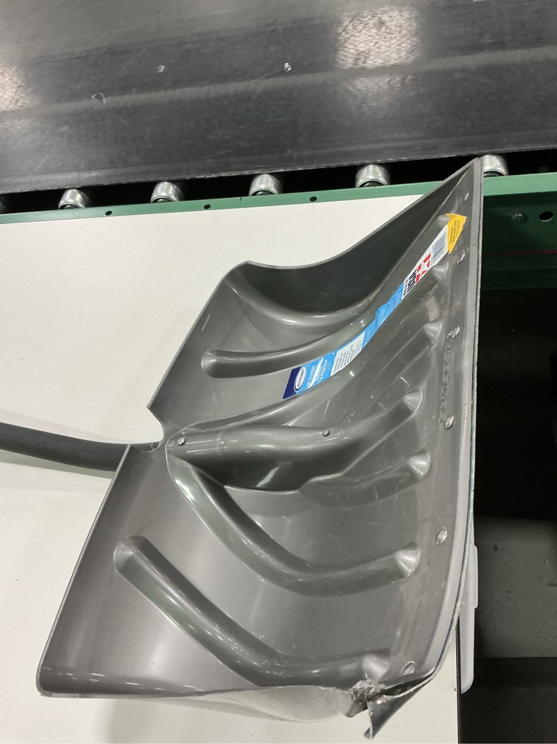 Condition photo showing Good Condition for Suncast 18” Combination Snow Shovel/Pusher, Grey/Black 