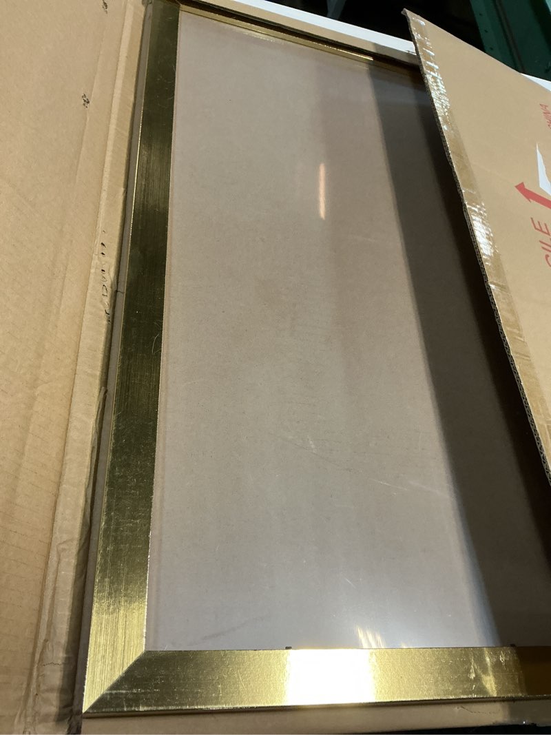 Condition photo showing Good Condition for LaVie Home 20 x 27 Picture Frame, Large Poster Frame with High Definition Plexiglass, Horizontal or Vertical Wall Gallery Poster Frames Suitable for Photos, Artworks, Posters,Puzzle, Gold 1pc 20x27 Gold