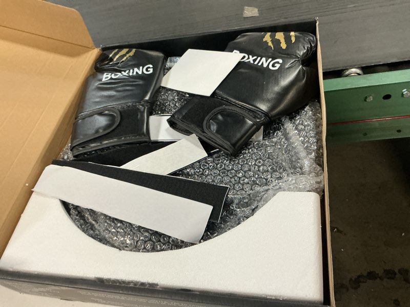 Condition photo showing Good Condition for Music Boxing Machine, Interactive Punching Trainer with Boxing Gloves, Large Size Wall Mounted Electronic Boxing Target for Adult Kids, 9 Modes & 9 Speeds