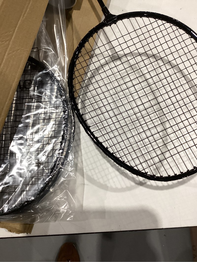 Condition photo showing Good Condition for badminton rackets set, lightweight & durable badminton set (includes 6/12 racquets, 6/12 birdies), outdoor backyard & school games for adults, teens, families and beginners 2 color 6 rackets 6 birdies
