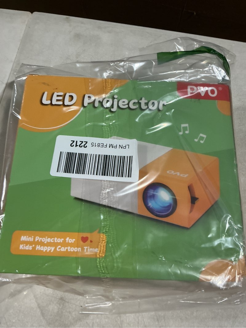 Condition photo showing Good Condition for PVO Mini Projector Portable For Cartoon, Outdoor Video Projectors, LED Pico Movie-Projector for Home Theater, Kids Gift, Video Can Be Easily Mirrored Directly to The Projector Via Data Cable Projector YG300Pro