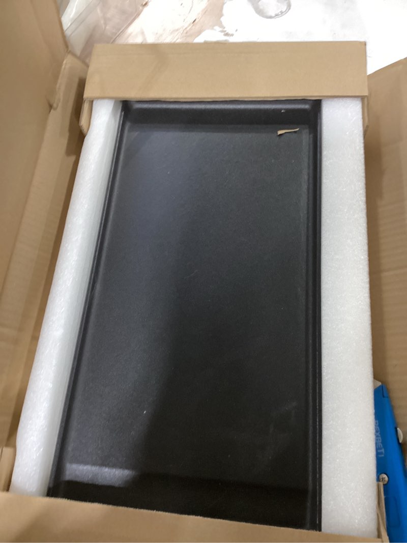 Condition photo showing New/Like New for Allstare WB31X24738 Griddle Replacement Parts for GE Gas Stove Parts WB31X49806 Cast Iron Center Griddle Plate 19.5" x 9" General Electric Gas Range Stove Top Griddle GE Cooktop Flat Top Pan 1 Pack Matte Enamel Cast Iron