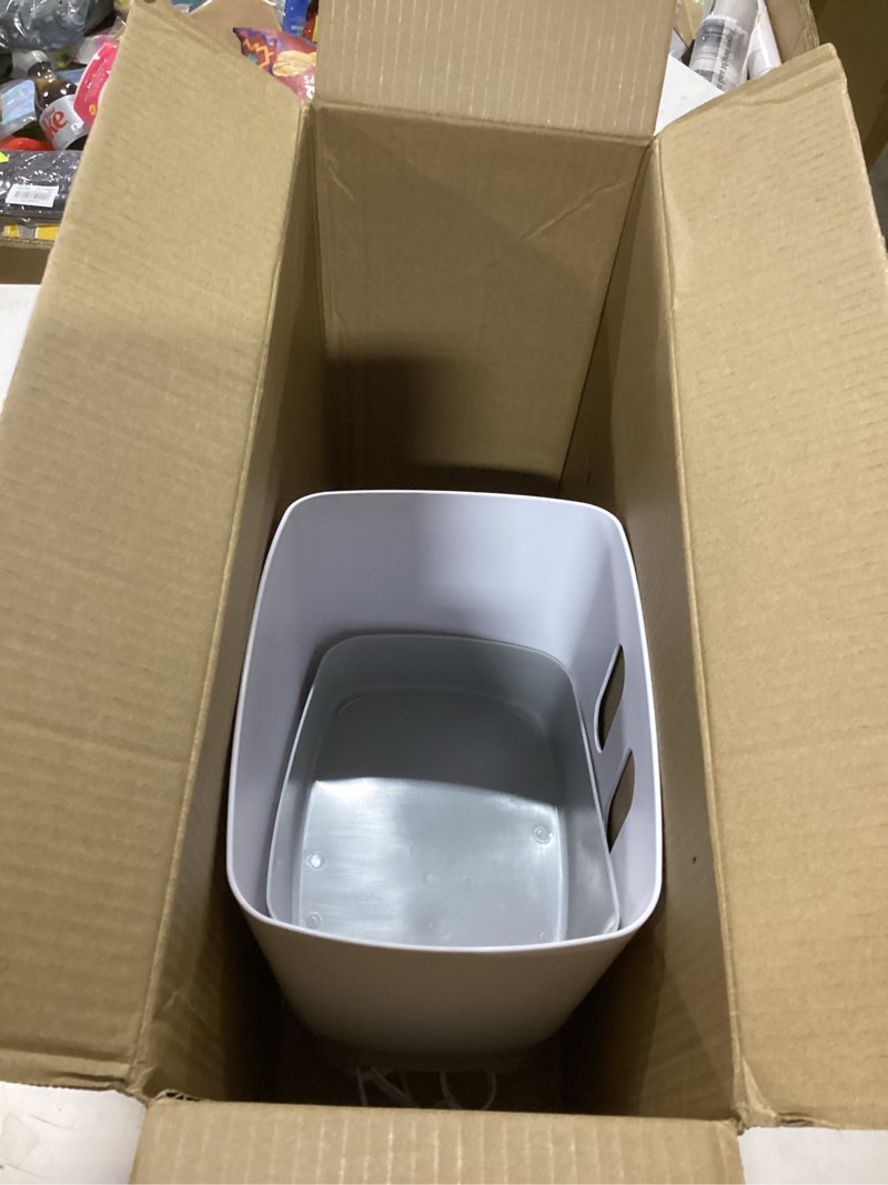 Condition photo showing Good Condition for Ubbi Freestanding Bath Toy Organizer Bath Caddy with Removable Drying Rack Bin and Scoop for Toddlers and Baby, Gray Gray Drying Bin One Size