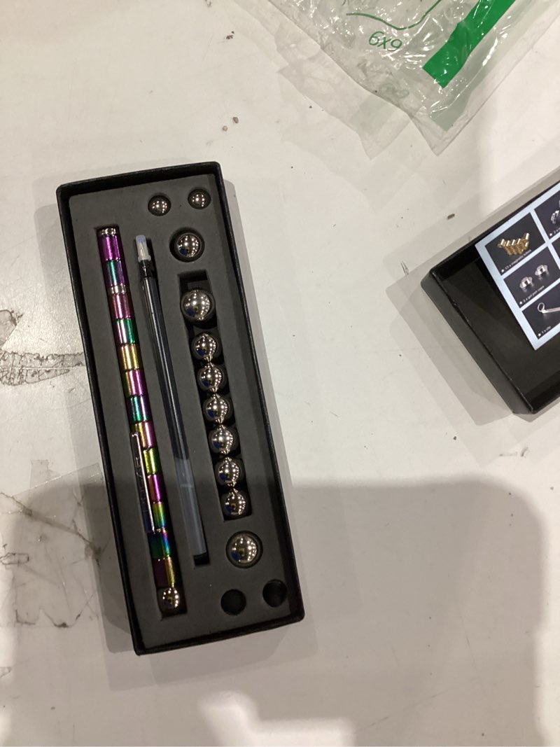 Condition photo showing Good Condition for Fidget Pen Gifts For Teenage Girls - Magnetic Pen Cool Gadgets Teen Boys Gift Ideas - Magnet Pens Cool Things For Adults Kids Teen - Best Gift For 10 11 12 13 14 15 Year Old Boy - Novelty Toy For 8-12 Multicolor