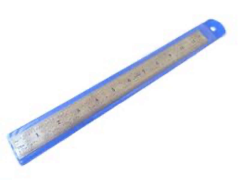 Taytools 24" Rigid Machinist Rule Ruler Hardened Spring Steel 4R Graduations in 1/8", 1/16", 1/32" a
