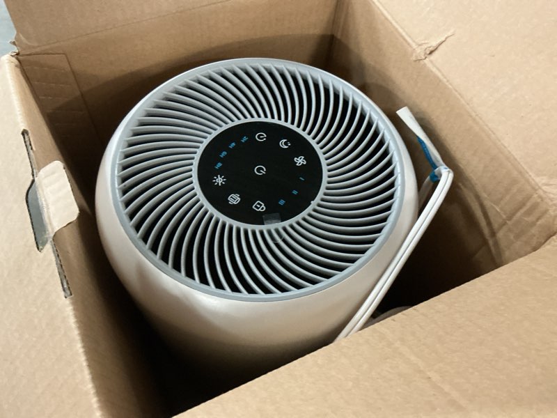 Condition photo showing As Is for LEVOIT Air Purifier for Home Allergens Pet Hair in Bedroom, Covers Up to 1073 ft² by 56W High Torque Motor, AHAM VERIFIDE, 3-in-1 Filter with HEPA Sleep Mode, Remove Dust Smoke Odor, Core300-P, White White Core 300-P 1Pack