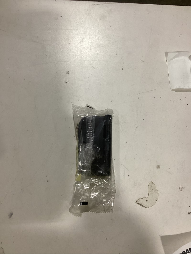 Condition photo showing As Is for RELIABILT 3-1/2-in H x 5/8-in Radius Matte Black Mortise Interior Door Hinge