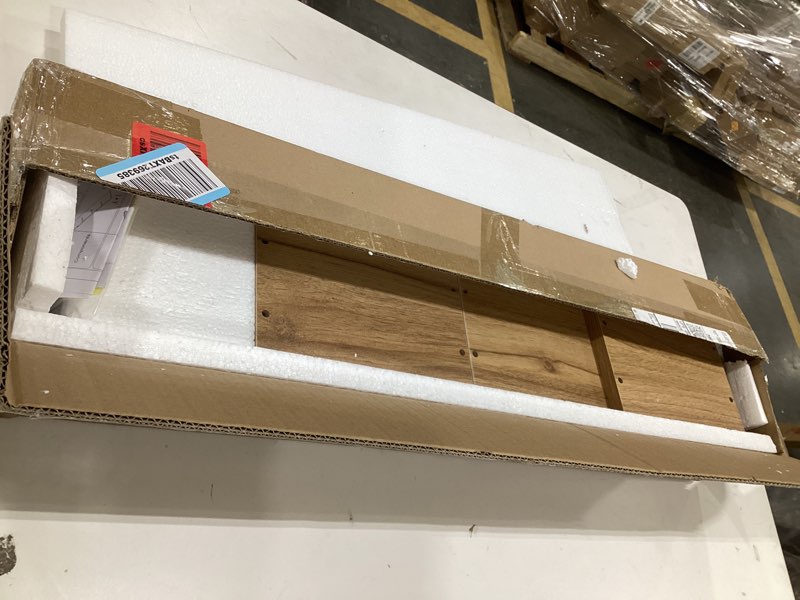 Condition photo showing New/Like New for Danya B. Cubby Chessboard Wall Shelf - Horizontal or Vertical (Chestnut)