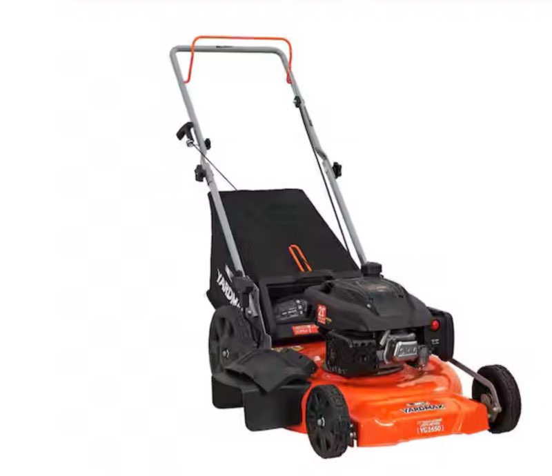 21 in. 170cc 3-in-1 Gas Walk Behind Push Lawn Mower with High Rear Wheels