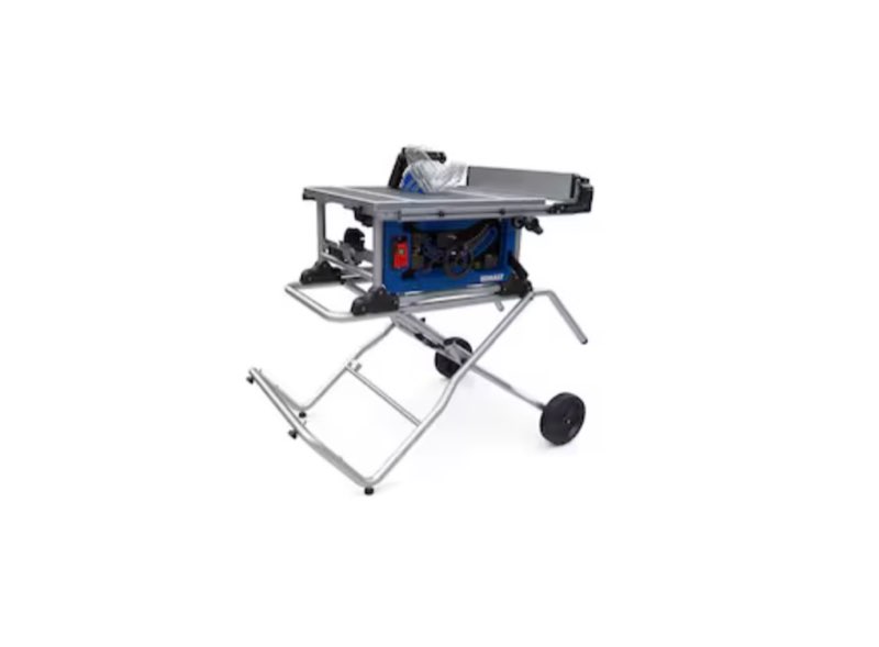 kobalt 10-in 15 -amp 120 -volt portable jobsite table saw with gravity rise stand