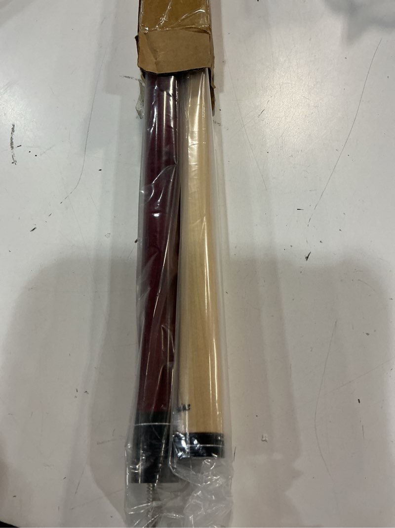 Condition photo showing New/Like New for Kmise Professional Low-Deflection Pool Cue Stick, 58'' Canadian Hard Maple Wood Billiard Cue, 13mm Leather Tip, 3D Anti-Slip Grip, Precision Control for Adults/Beginners/Pros Winered(20oz)