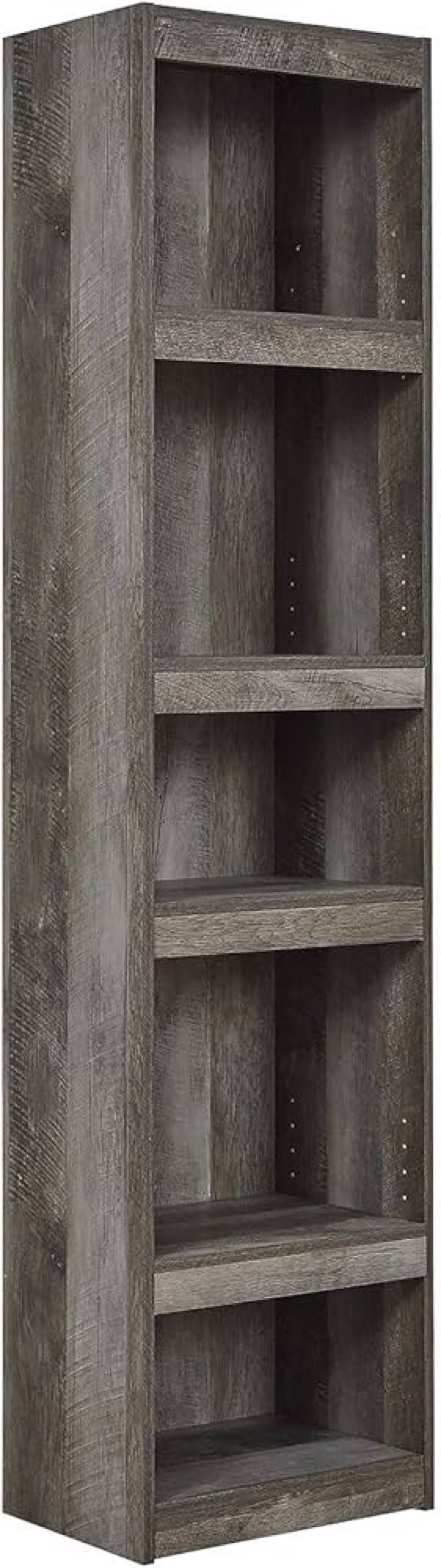 signature design by ashley wynnlow rustic pier-style 72" bookcase, grayish brown