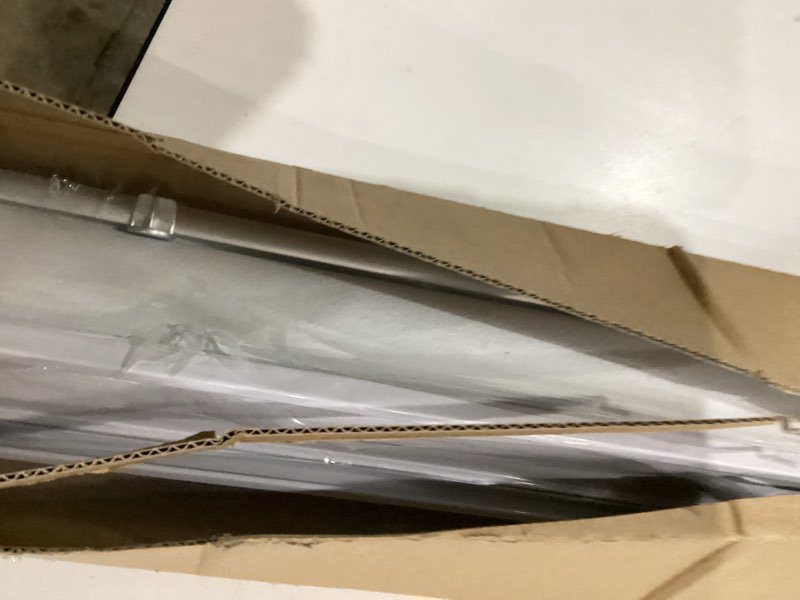 Condition photo showing As Is for GENIMO 100% Blackout Roller Window Shades, Window Blinds Cordless with Thermal Insulated, UV Protection Fabric, Mini French Door Blinds for Home, Office, Bedroom, Easy to Install, Grey, 48" W X 75" H A.grey | 100% Blackout 48"W x 75"H