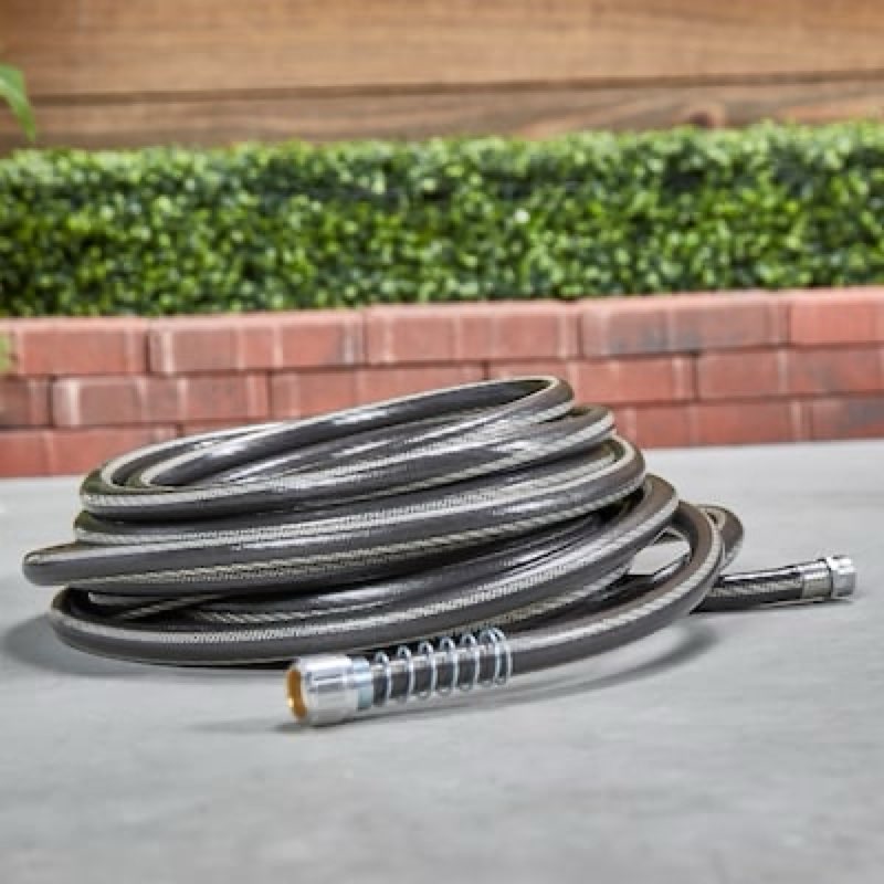 Teknor Apex NeverKink Max 5/8-in x 50-ft Premium -Duty Kink Free Vinyl Gray Coiled Hose