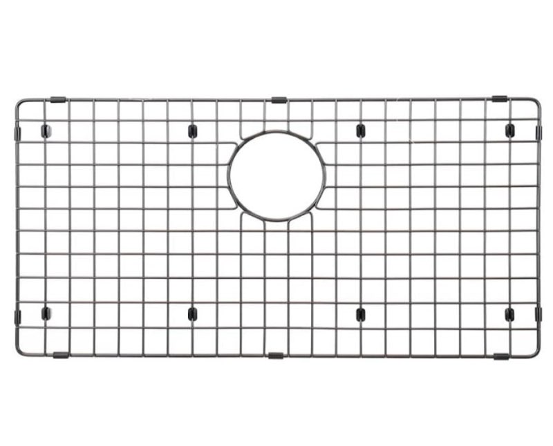 starstar sinks protector matte black 304 stainless steel kitchen sink bottom grid, rack (25 l x 15 w) (2 pack)