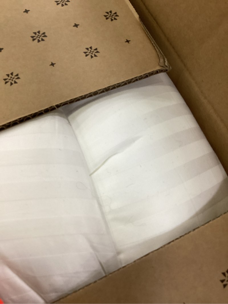 Condition photo showing New/Like New for beckham hotel collection bed pillows king size set of 2 - down alternative pillow for back, stomach or side sleepers