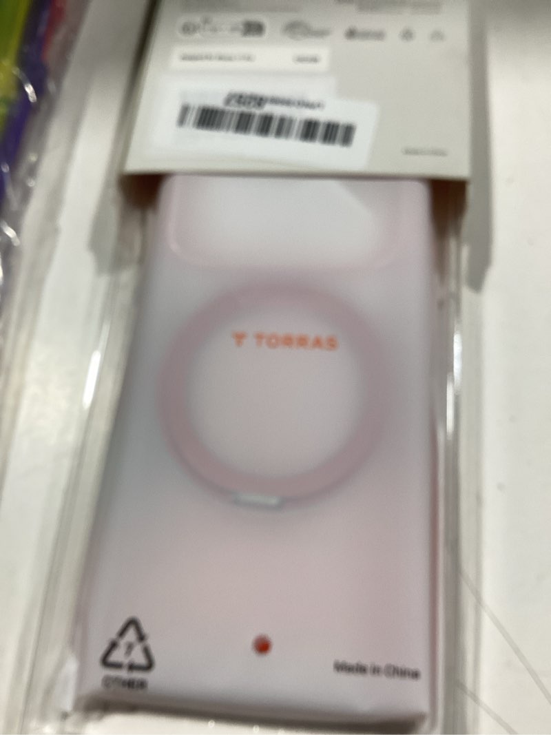 Condition photo showing Good Condition for torras 360 magnetic stand for iphone 17 pro case, [rotatable sturdy kickstand][fit for magsafe][4x mil-grade shockproof] slim transparent phone cover, camera button, crystal pink, ostand o3 fitness i-clear pink for iphone 17 pro