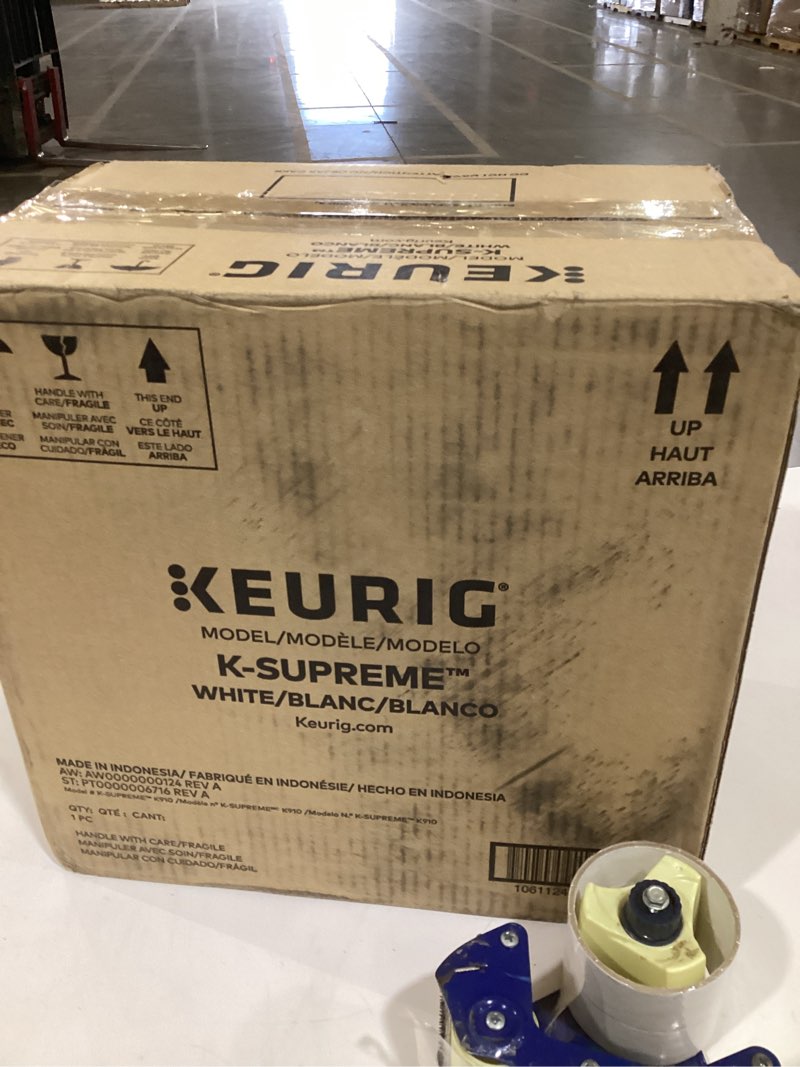 Condition photo showing As Is for White coffeemaker