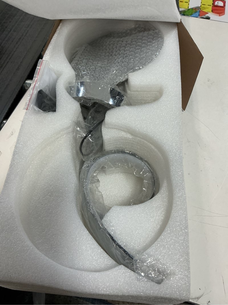 Condition photo showing Good Condition for 20W Modern Table Lamp,2700LM 3 Colors Remote Stepless Dimmable Bedside Lamp, Chrome LED Art Desk Lamp 21.4 Inch with Touch Switch for Living Room,Bedroom Chrome(Remote)