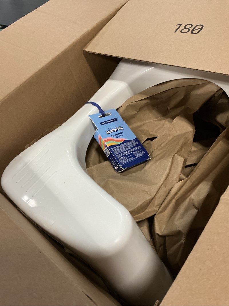 Condition photo showing Good Condition for squatty potty simple curve bathroom toilet stool 7" white