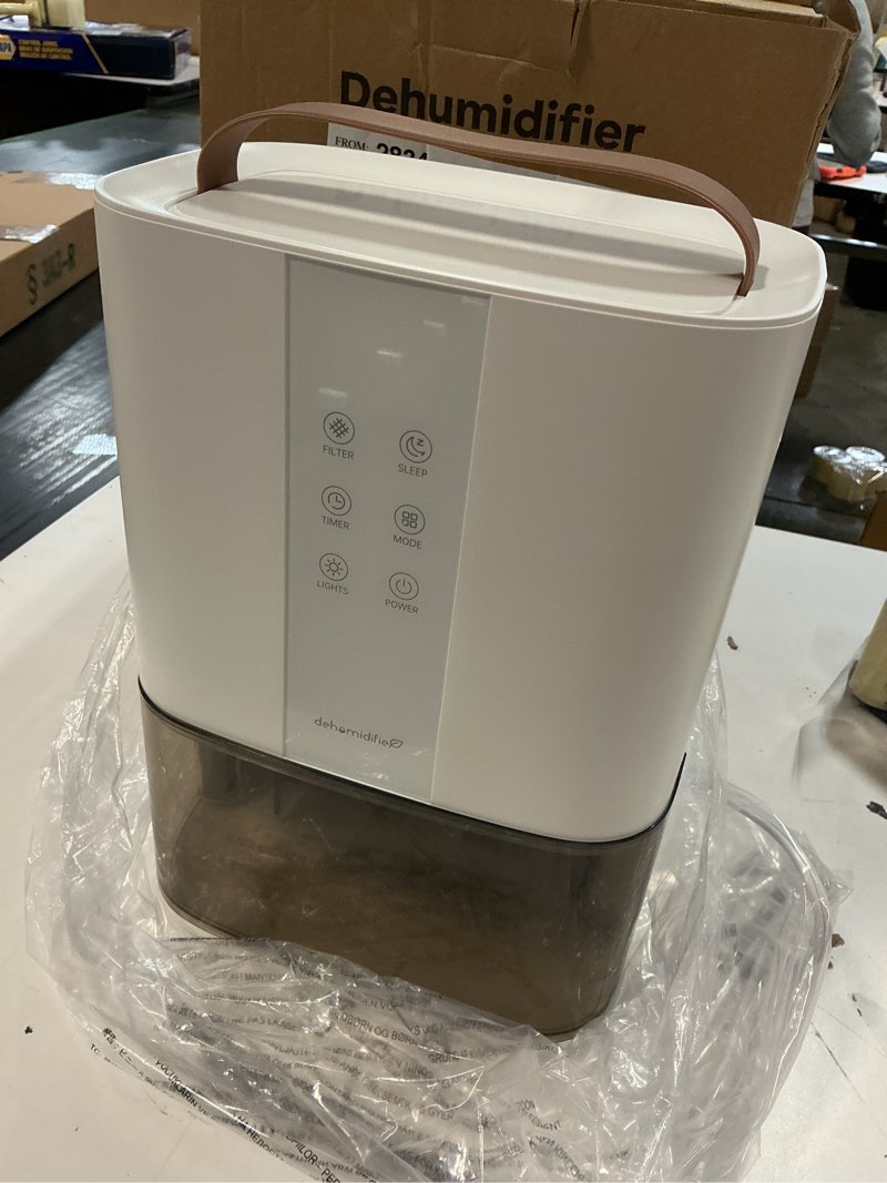 Condition photo showing Good Condition for kloudic dehumidifier for home, 90 oz portable water tank,sleep mode,timer,washable filter,ultra quiet small dehumidifiers for bathroom bedroom with auto shut off